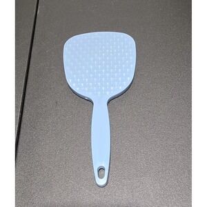 Goody Handheld Vanity Mirror Powdered Blue 8.5" USA #1 Textured Vintage 70s 80s
